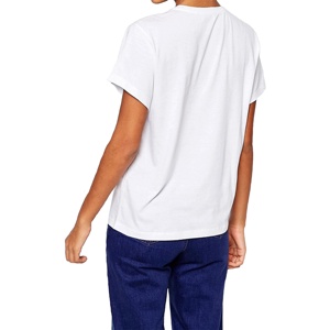 High Quality Regular Fit Cotton Polyester Blend Super Soft Jersey t Women t Shirt in <b>rainbow</b> Heart Print Deep v Neck Girls Tops - Product Image 2