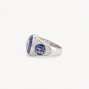 Bague en argent 925 Mercedes, sertie de cristaux et strass, classique, unisexe, tendance, bijoux de mariage et de fiançailles chrétiens - Product Image 3