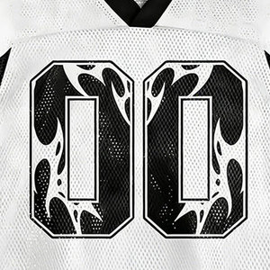 T-shirt en maille rétro, tenue urbaine tendance, tissu en maille doux et léger, t-shirt en maille rétro, style athlétique classique, respirant, été - Product Image 3