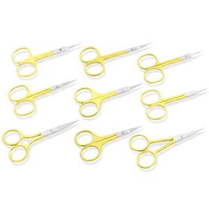 Ciseaux de pansement médical professionnel lame incurvée outil de soin de beauté ciseaux de pansement chirurgical avec dissolvant de peau morte à pointe pointue - Product Image 1