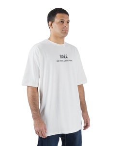 T-shirt blanc à épaules tombantes en coton de haute qualité T-shirt de sport surdimensionné de luxe pour hommes T-shirt à logo personnalisé - Product Image 3