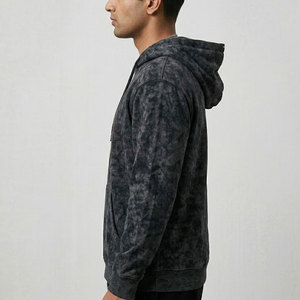 Sweat-shirts à capuche oversize pour hommes, effet délavé, haute qualité, style streetwear - Product Image 5