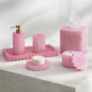ชุดอุปกรณ์ห้องน้ำเรซิ่นคุณภาพพรีเมียม 4 ชิ้น ปรับแต่งได้สำหรับบ้าน ประกอบด้วยที่จ่ายสบู่ ที่วางแปรงสีฟัน ถาดวางของในห้องน้ำ ในราคาที่ดีที่สุด - Product Image 5