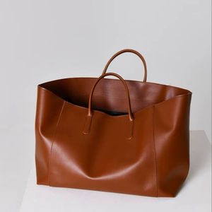 Bolso de Mano Artha TO17, Personalizado por el Fabricante, de Lujo, Gran Capacidad, Cuero de Grano Completo, Cierre de Cremallera y Broche, Forro de Nailon, para Mujer, para Viaje - Product Image 1