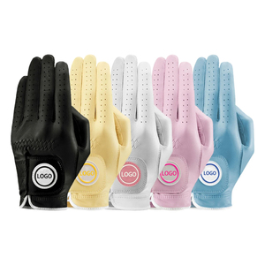 Gants de golf en cuir noir, à doigts entiers, antidérapants, avec sangle de poignet réglable, respirants, unisexes, toutes saisons - Product Image 4
