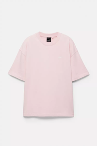 เสื้อยืดแขนยาวสีชมพูทรงปกติสำหรับผู้ชาย คอกลม ผ้าฝ้าย 100% ระบายอากาศได้ดี เป็นมิตรกับสิ่งแวดล้อม แห้งเร็ว สีพื้น - Product Image 1