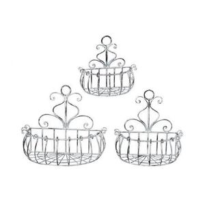 Modern Decorative Iron Wall <b>Basket</b> <b>for</b> Artificial Greenery <b>Flowers</b> Living Room Hallway Wall Decoration Ideas - Product Image 1