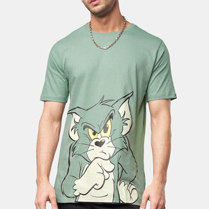 Camiseta de algodón transpirable de manga corta para hombre, estilo retro, oversize, de gran gramaje, personalizada, para verano, venta al por mayor - Product Image 1