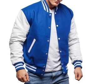 Men’s Vintage Plus Size Varsity Letterman Bomber <b>Jacket</b> Custom Patches Embroidery Baseball Streetwear Wholesale OEM - Product Image 4