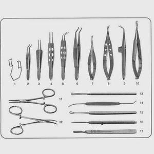 Kit de Herramientas de Acero Inoxidable para el Cuidado de la Visión, Instrumentos Quirúrgicos Oftálmicos, Pinzas, Tijeras, Juego de Palas Corneales, Sadia Khan Industry - Product Image 2
