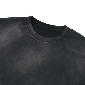T-shirts graphiques personnalisés OEM pour hommes, impression sérigraphique, style vintage, effet délavé, coupe oversize - Product Image 5