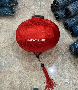 Lanterne en bambou artisanale du Vietnam, en satin, pour restaurant, fête, décoration de mariage, à suspendre, avec housse en tissu de soie DIY, colorée, vente en gros, exportation - Product Image 6