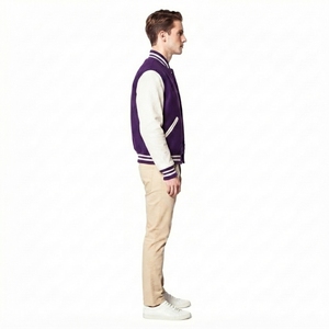 Chaqueta Universitaria Personalizada para Hombre, Estilo Griego, Productos de Hermandad, Chaqueta Letterman con Mangas en Contraste - Product Image 3