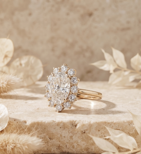 แหวนหมั้นเพชรโมอิสซาไนต์ทรงรีแบบกำหนดเอง ดีไซน์พิเศษ ชุบทองคำขาว 14k งานแฮนด์เมด สำหรับงานแต่งงานและงานปาร์ตี้ - Product Image 3