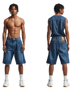 Pantalones Cortos de Mezclilla Holgados para Hombre de Alta Calidad 2026, Nueva Moda Urbana - Product Image 3