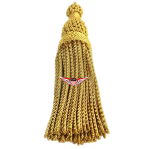 Borlas Metálicas Plateadas con Bolitas para Decoración de Vestimentas de Iglesia, Flecos de Oro Francés al por Mayor, Marca KEW para Bodas - Product Image 2