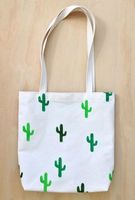 Sac fourre-tout en toile de coton personnalisé avec logo imprimé, nouveau style, pour femme, grand format, mignon, avec poignée, vente en gros