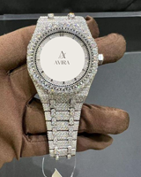 Montre de luxe personnalisée pour homme, sertie de diamants Moissanite VVS, qualité supérieure, neuve, best-seller.