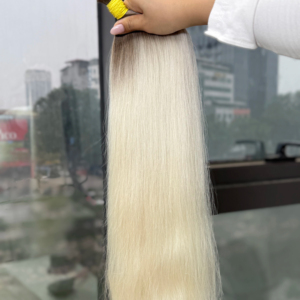 ต่อผมแท้เวียดนาม 100% ขายดีที่สุด ผลิตภัณฑ์ความงามอันน่าทึ่งสำหรับผู้หญิง ผมปลายหนาพิเศษแบบ Super Double Drawn - Product Image 1