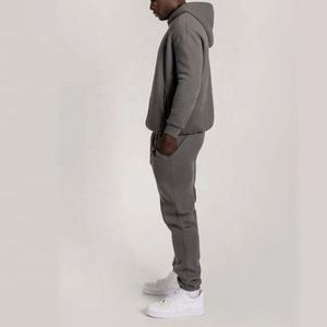 Sweat à capuche pour homme de qualité supérieure, en coton uni, broderie personnalisée avec logo privé, design lourd, évacuation de l'humidité - Product Image 4