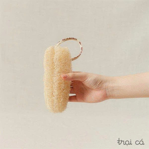 Éponge de bain en loofah naturelle douce en gros – Prix le plus bas – Fournisseur vietnamien pour les soins quotidiens du corps - Product Image 5
