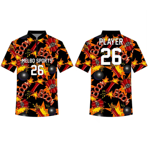 Wholesale Custom Design Darts Jersey Men Darts Shirt Sublimation Polo T Shirt for Club Men's <b>Bowling</b> Tennis 1_4 Zip Shirts - Product Image 6