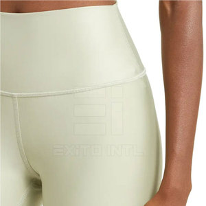 Leggings de sport pour femmes, sans couture, en spandex/nylon respirant, taille haute, élastique, personnalisables, haute qualité - Product Image 5