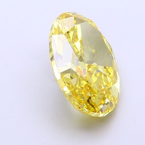 Diamant Jaune Vif Fantaisie de 5,01 Carats, Coupe Ovale Modifiée, Polissage Excellent, Clarté VS2, Certifié CVD, Pierre Précieuse Non Montée, Cultivée en Laboratoire - Product Image 3