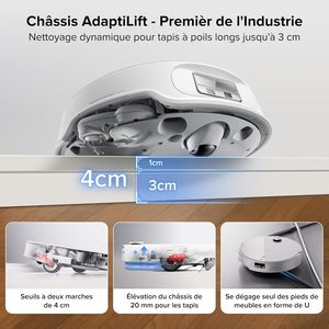 หุ่นยนต์ดูดฝุ่นแท้รุ่น Roborock Qrevo Curv 2 Pro พร้อมสถานีชาร์จ 30 25000 Pa - Product Image 2