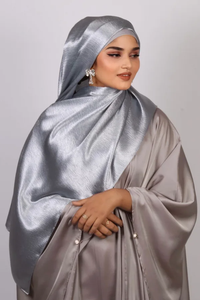 Custom Hijab Scarf Fashion Satin Plain <b>Silk</b> Feel <b>Head</b> <b>Wrap</b> Shawl OEM ODM Customized Textile Manufacturer India - Product Image 4
