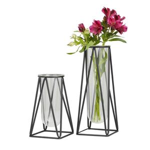 Vase à fleurs de table en aluminium Art Déco pour mariage, centre de table, décoration d'intérieur - Product Image 1