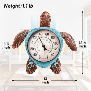 เทอร์โมมิเตอร์วัดอุณหภูมิแบบติดผนังสำหรับภายนอกอาคาร เหมาะสำหรับลานบ้าน สวน และบ้านพักอาศัย - Product Image 2