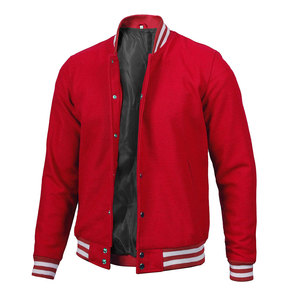High Quality Coated <b>Men's</b> Varsity <b>Jacket</b> Stand Front Embroidery Quick Dry Customizable Winter <b>Lightweight</b> High Street College - Product Image 1