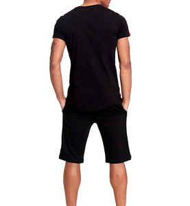 Ensemble de survêtement streetwear léger 100 % coton pour homme – Veste athlétique zippée et pantalon à manches longues pour l'automne - Product Image 5