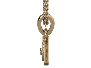 Pendentif œil tendance plaqué or 18 carats avec diamant de laboratoire taille brillant rond, unisexe pour usage quotidien - Product Image 3