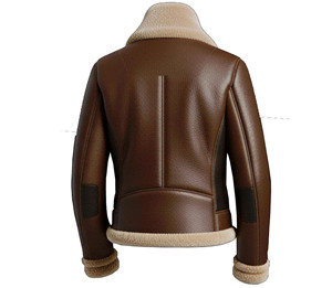 Sheep <b>Leather</b> <b>Jacket</b> Paired With Genuine Goat Fur Inner for Wholesale Custom High Quality Real Shearling <b>men</b> <b>jacket</b> Bomber Jacke - Product Image 6