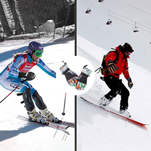 Gants de ski et de snowboard imperméables de haute qualité, confortables, antidérapants, avec logo personnalisé pour les sports d'hiver en plein air pour hommes - Product Image 4