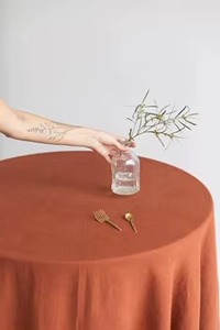 Wholesale Lot of Cotton Round <b>Tablecloth</b> Cloth for Hotel Banquet Wedding Events Rust Outdoor <b>Tablecloth</b> Handmade Table Decor - Product Image 3
