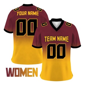 Servicio OEM, Venta al Por Mayor, Jersey de Fútbol Americano Personalizado para Hombre, Verano, 100% Poliéster, Transpirable, Protección UV, Secado Rápido, Manga Corta - Product Image 3