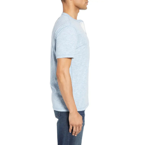 เสื้อยืดแขนสั้นผู้ชายสำหรับฤดูร้อน ดีไซน์คุณภาพสูง สวมใส่สบาย ระบายอากาศได้ดี ทรงปกติ พิมพ์ลาย ถักทอ ปรับแต่งสีได้ - Product Image 3