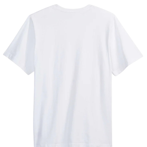 เสื้อยืดผู้ชายสีขาว น้ำหนักปานกลาง ผ้าฝ้ายพรีเมียม แขนสั้น สวมใส่สบาย ระบายอากาศได้ดี เสื้อลำลอง เสื้อเปล่า สำหรับงานสั่งทำ - Product Image 2