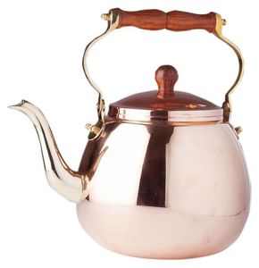 Bouilloire à thé décorative de luxe en cuivre, théière en cuivre pour faire bouillir de l'eau, du thé ou du café, pour cuisinière, maison, hôtel, restaurant, cuisine - Product Image 1
