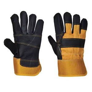 New Latest Style Best Design Top Super Quality Cow Split Leather Working Safety Gloves For Hot Sale for Industrial Use - Product Image 2
