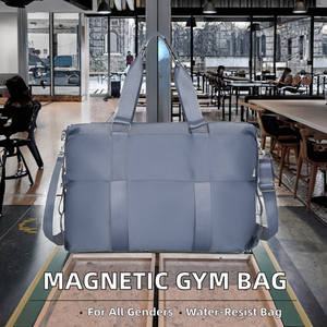 Unisex Nylon Gym <b>Duffel</b> <b>Bag</b> 30-40L Solid Color Zipper Closure Adjustable Strap Casual Style Durable Fitness Gym <b>Bag</b> - Product Image 4