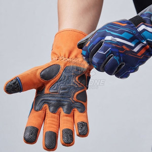 Gants de karting d'hiver très demandés, en matière extensible douce, avec paume antidérapante, imperméables, légers, à doigts complets pour - Product Image 6