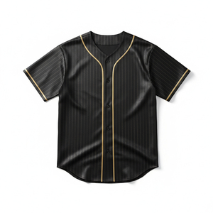 Maillot de baseball vierge personnalisé de haute qualité en tissu mesh, entièrement boutonné, uniforme d'équipe uni, hauts de gamme, fabricant en gros - Product Image 1
