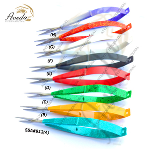 Nouvelles Ciseaux de Précision Incurvés en Acier Inoxydable Premium Or et Noir pour Lamination des Sourcils et Cils Russes - Product Image 6