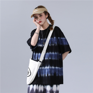 Camisetas Cortas Holgadas Personalizadas con Logotipo para Mujer, Camisetas de Algodón Grueso con Lavado Ácido Vintage para Mujer - Product Image 5