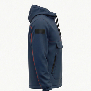 Factory Direct Unisex Hooded Coated <b>Winter</b> <b>Waterproof</b> Windbreaker <b>Jacket</b> Outdoor Streetwear with Front Logo - Product Image 4