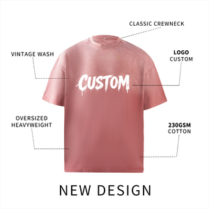 เสื้อยืดคอตตอนพรีเมียมแบบหนาพิเศษ ทรงบ็อกซี่ฟิต ผ่านกระบวนการย้อมสีแบบดิปได พร้อมเอฟเฟกต์วินเทจวอช ผลิตโดยผู้ผลิต OEM สำหรับสตรีทแวร์ในสหรัฐอเมริกา - Product Image 3